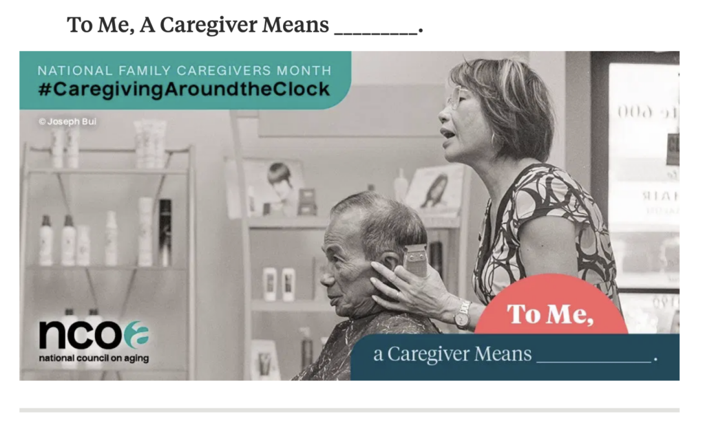 National Family Caregivers Month